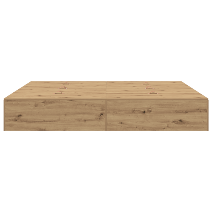 Vidaxl Storage Bed Frame Artisan Oak 200x200 Cm
