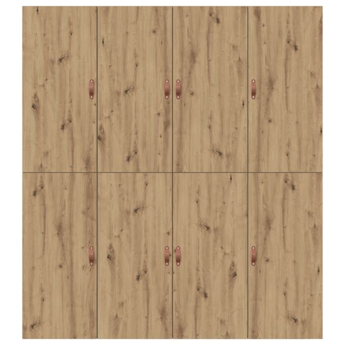 Vidaxl Storage Bed Frame Artisan Oak 200x200 Cm