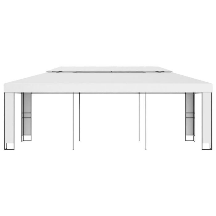 Vidaxl Gazebo With Double Roof 3x6 M White