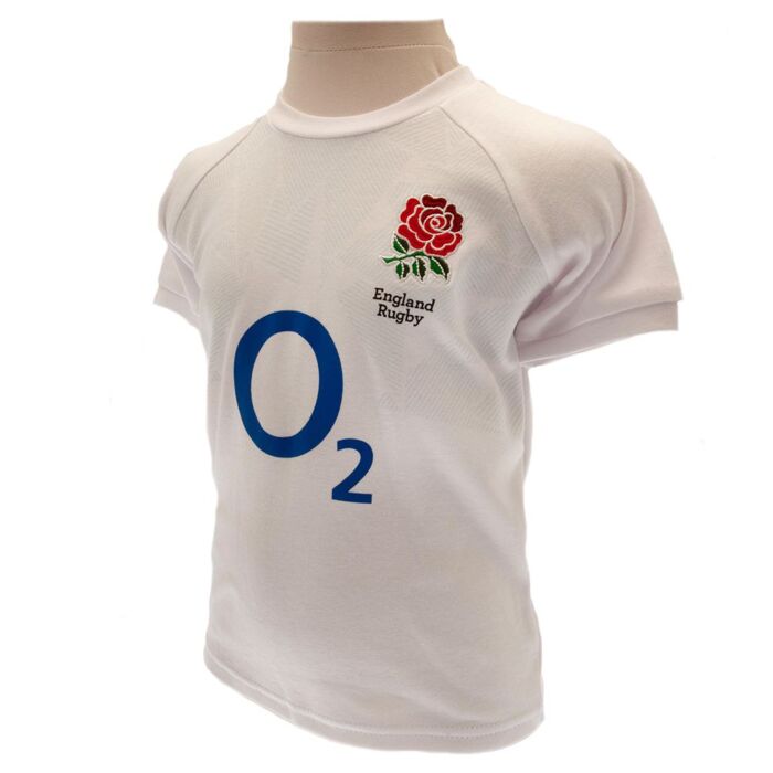 England Rfu Shirt & Short Set 2/3 Yrs Pc