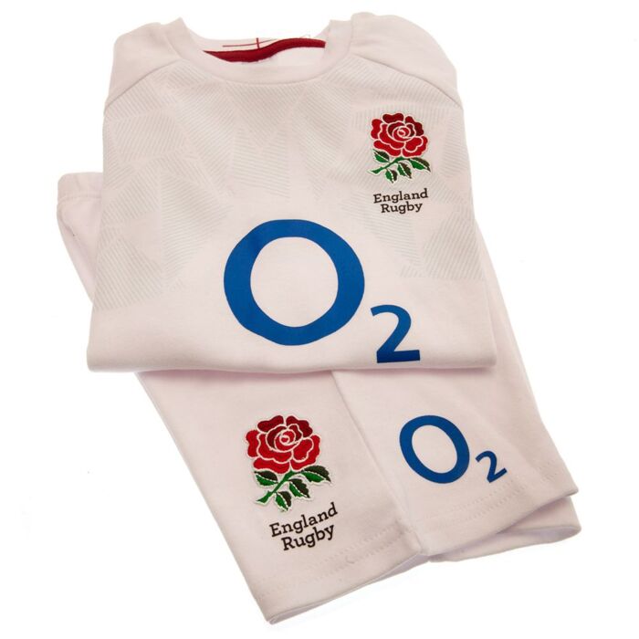 England Rfu Shirt & Short Set 2/3 Yrs Pc