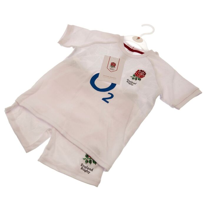 England Rfu Shirt & Short Set 2/3 Yrs Pc