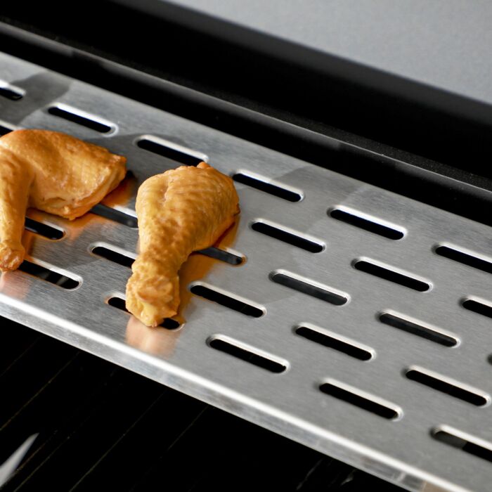 Outsunny 15 Kw Gas Bbq Grill And Plancha With Side Burner, Black