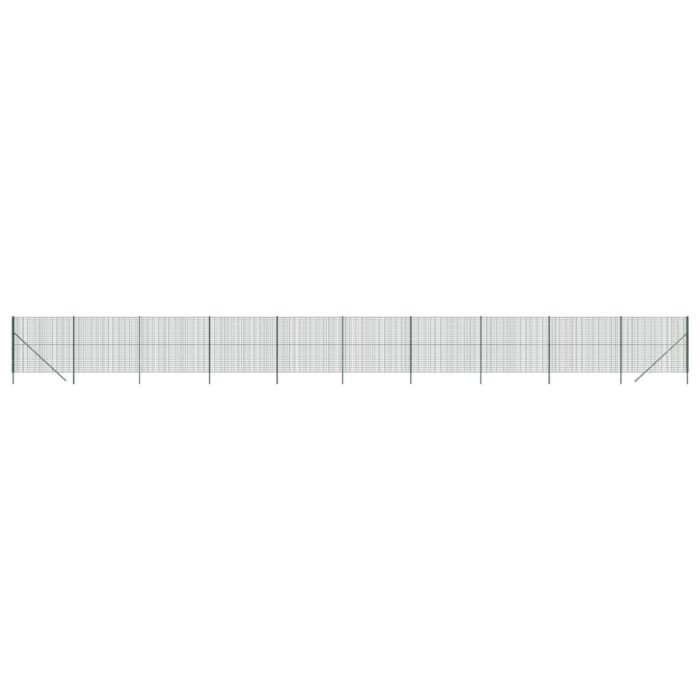 Vidaxl Wire Mesh Fence Green 2.2x25 M Galvanised Steel