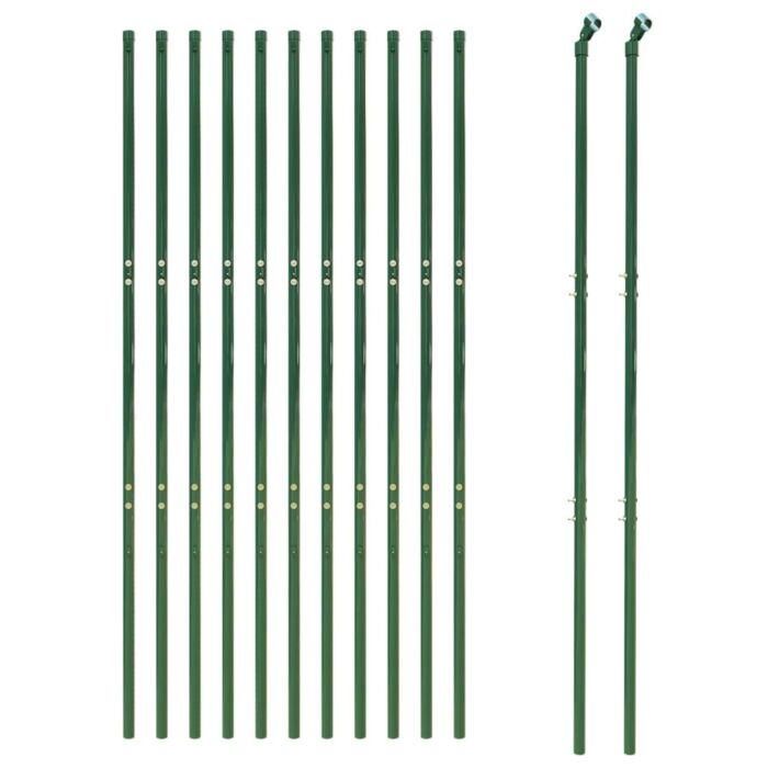 Vidaxl Wire Mesh Fence Green 2.2x25 M Galvanised Steel