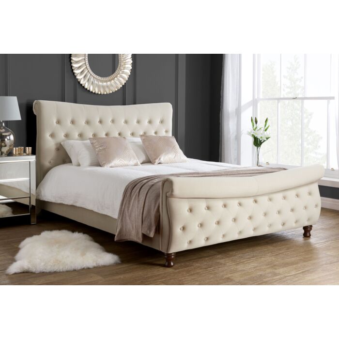 Copenhagen King Bed Warm Stone