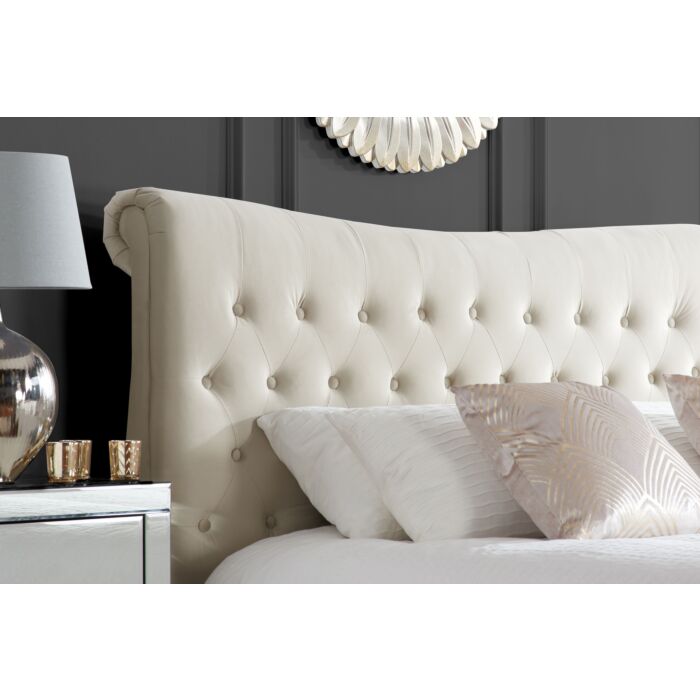 Copenhagen King Bed Warm Stone