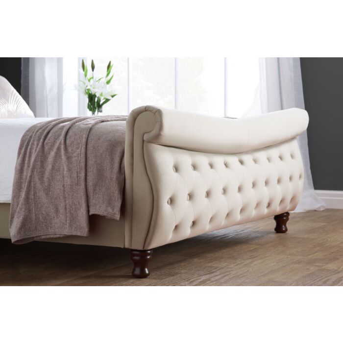 Copenhagen King Bed Warm Stone