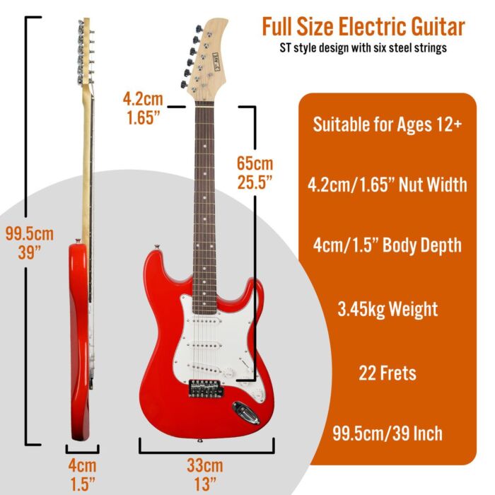 3rd Avenue Full Size Electric Guitar Pack