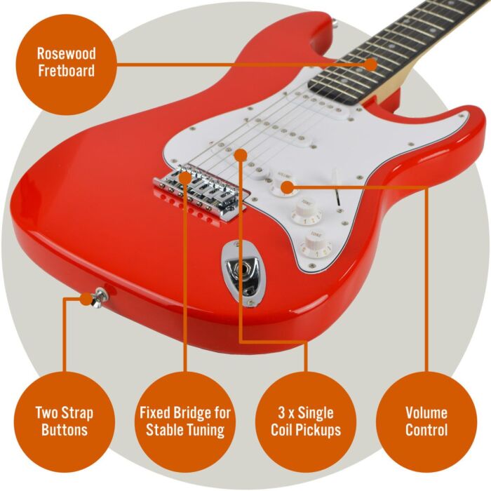 3rd Avenue Full Size Electric Guitar Pack
