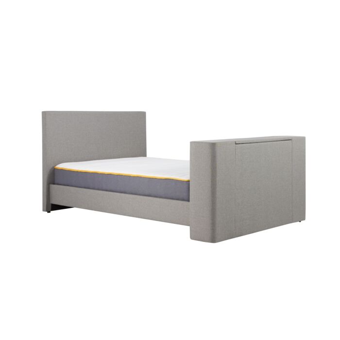 Plaza Double Tv Bed Grey