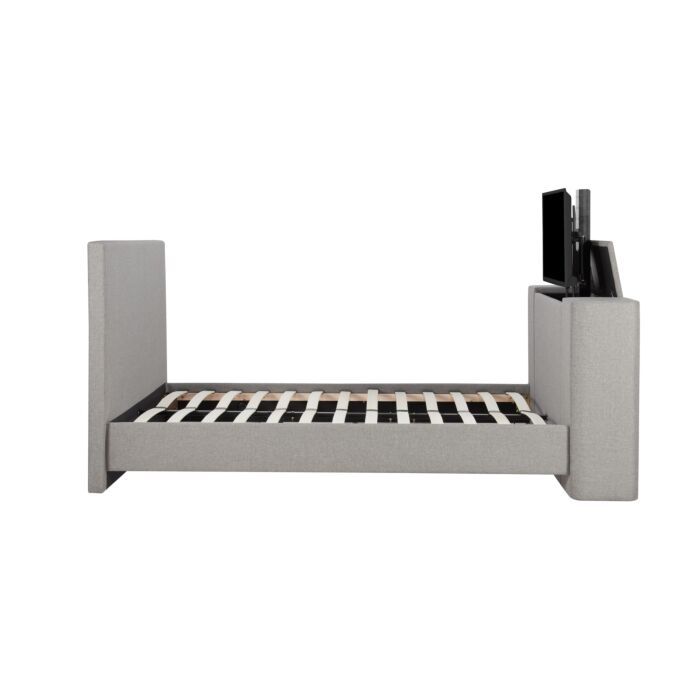 Plaza Double Tv Bed Grey