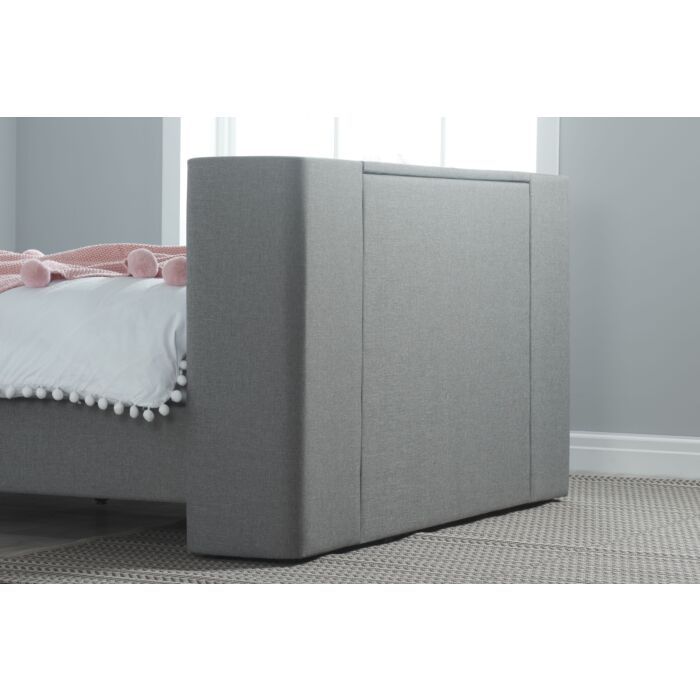 Plaza Double Tv Bed Grey