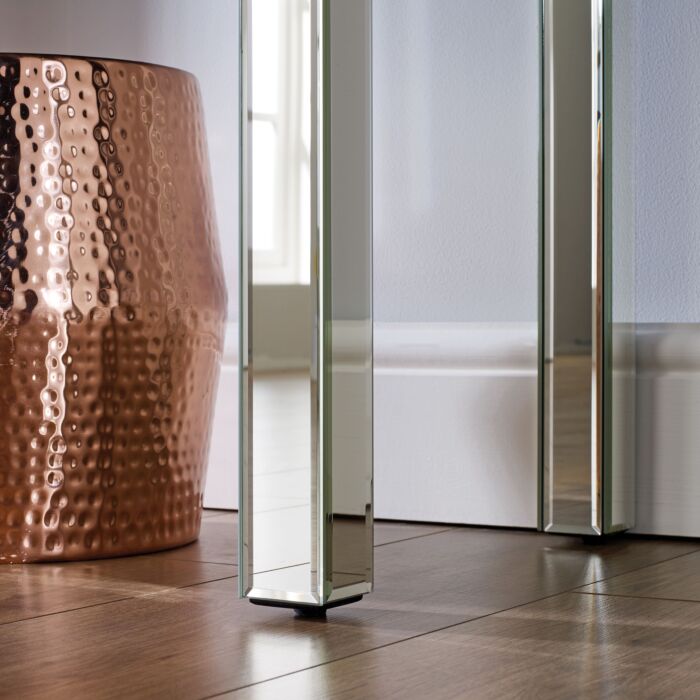 Seville 2 Drawer Bedside Mirrored