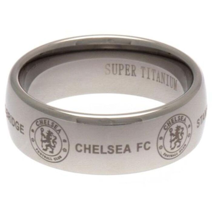 Chelsea Fc Super Titanium Ring Small