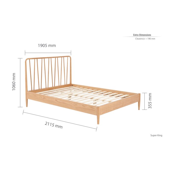 Jesper Super King Bed Oak