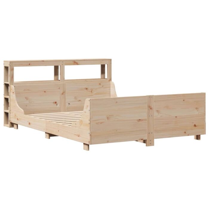 Vidaxl Bed Frame Without Mattress 150x200 Cm King Size Solid Wood Pine