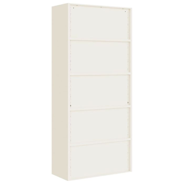 Vidaxl File Cabinet White 90x40x200 Cm Steel