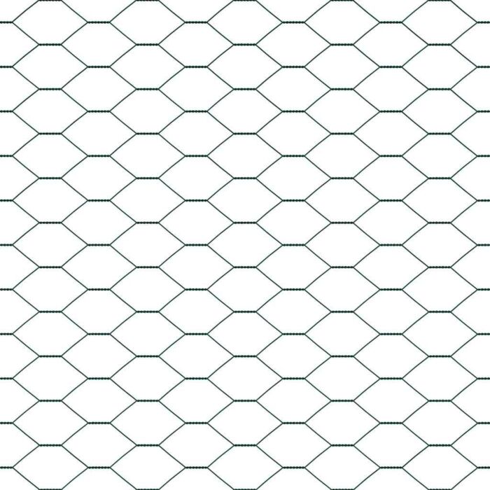 Vidaxl Hexagon Fence Green 1.6x50 M Steel, Vidaxl Fence Posts With Base Plates 13 Pcs Ø32mm 88,5cm Galvanised Steel