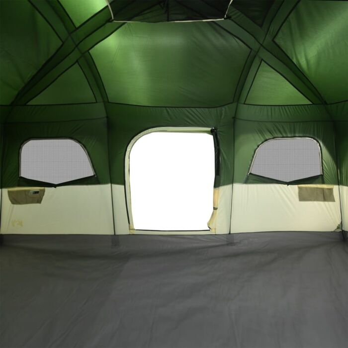 Vidaxl Family Tent Cabin 9-person Green Waterproof
