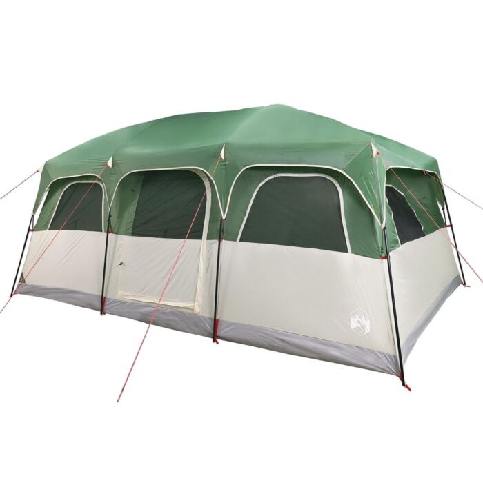 Vidaxl Family Tent Cabin 9-person Green Waterproof