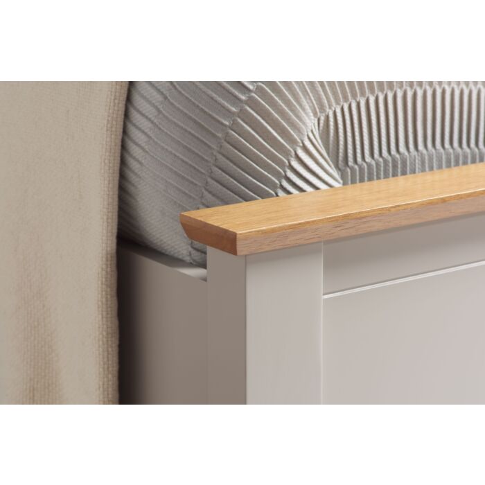Phoenix Double Ottoman Bed Pearl Grey