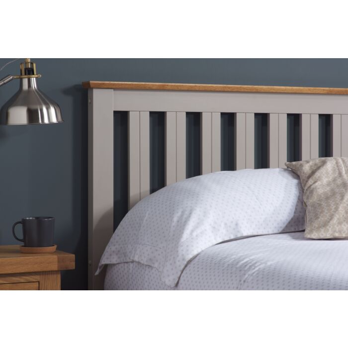 Phoenix Double Ottoman Bed Pearl Grey