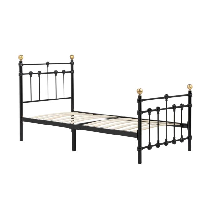 90cm Atlas Bed Black Black
