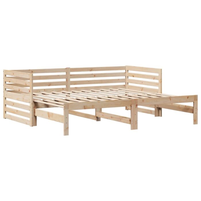 Vidaxl Daybed With Drawers Without Mattress 90x200 Cm Solid Wood