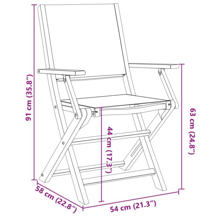Vidaxl 5 Piece Garden Dining Set Blue And White Fabric And Solid Wood