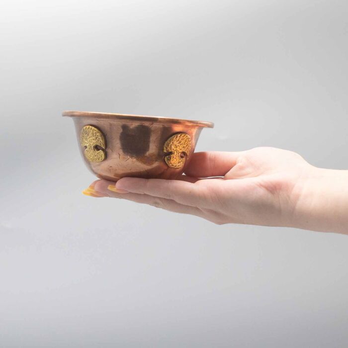 Copper Ritual Bowl With Tree Of Life 12x5cm