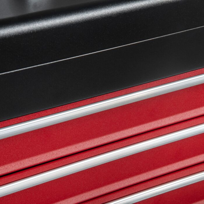 Durhand 3 Drawer Tool Chest, Lockable Metal Tool Box With Ball Bearing Runners, Portable Toolbox, 510mm X 220mm X 320mm