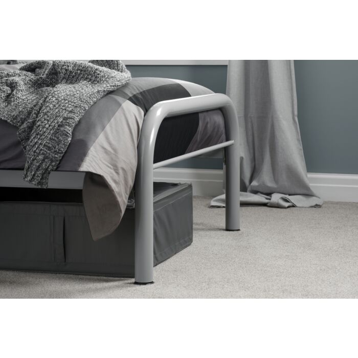 Solo Single Bed Silver