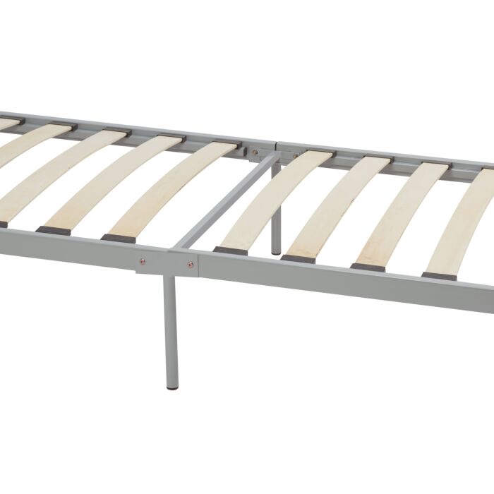 Solo Single Bed Silver