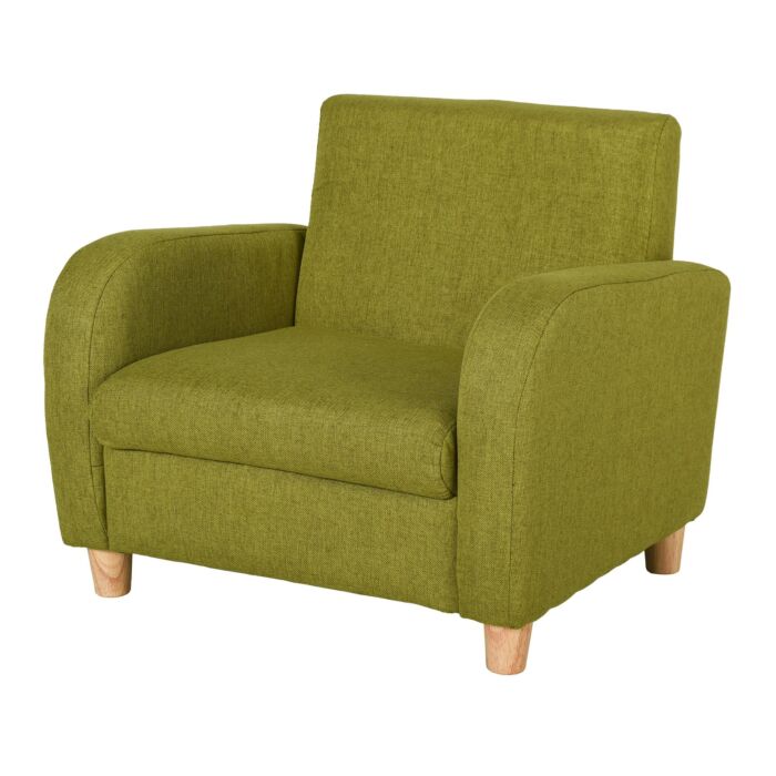 Homcom Children Armchair Mini Sofa Wood Frame Anti-slip Legs High Back