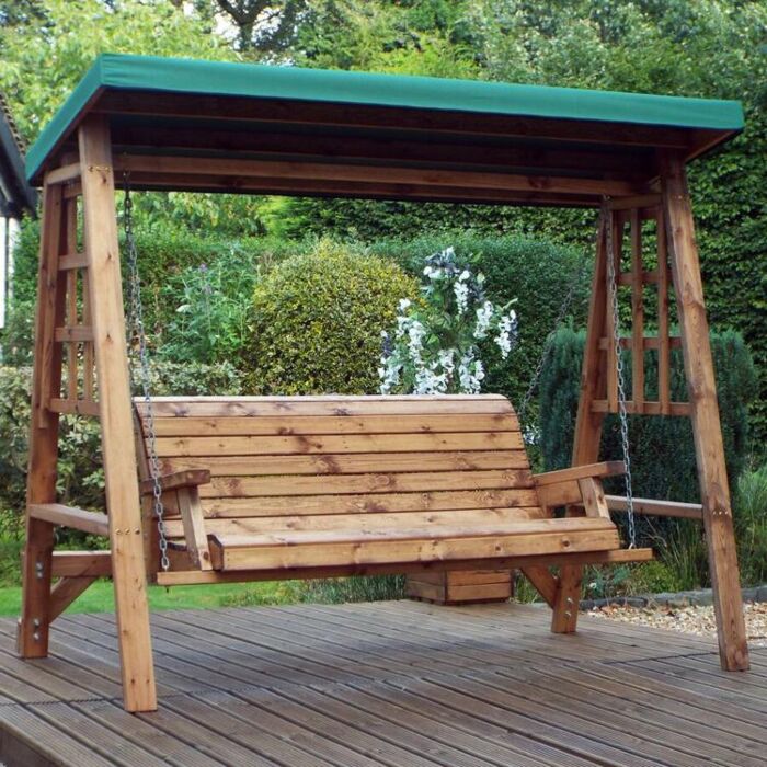 Dorset Three Seat Swing - Green