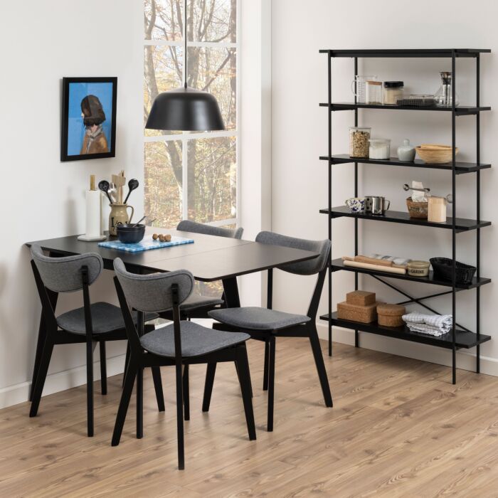 Roxby Extending Dining Table 80-120cm In Black