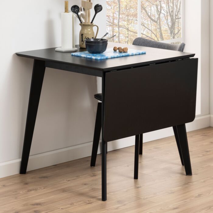 Roxby Extending Dining Table 80-120cm In Black