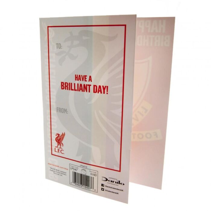 Liverpool Fc Liverbird Birthday Card