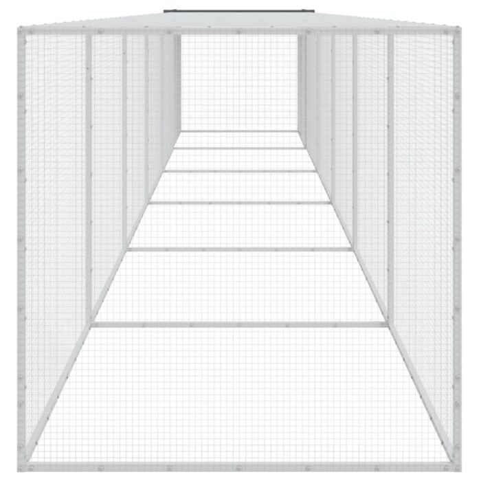 Vidaxl Chicken Cage With Roof Anthracite 603x98x90 Cm Galvanised Steel