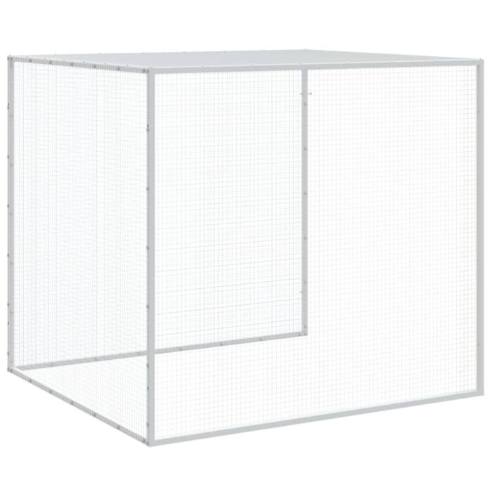 Vidaxl Chicken Cage With Roof Anthracite 603x98x90 Cm Galvanised Steel