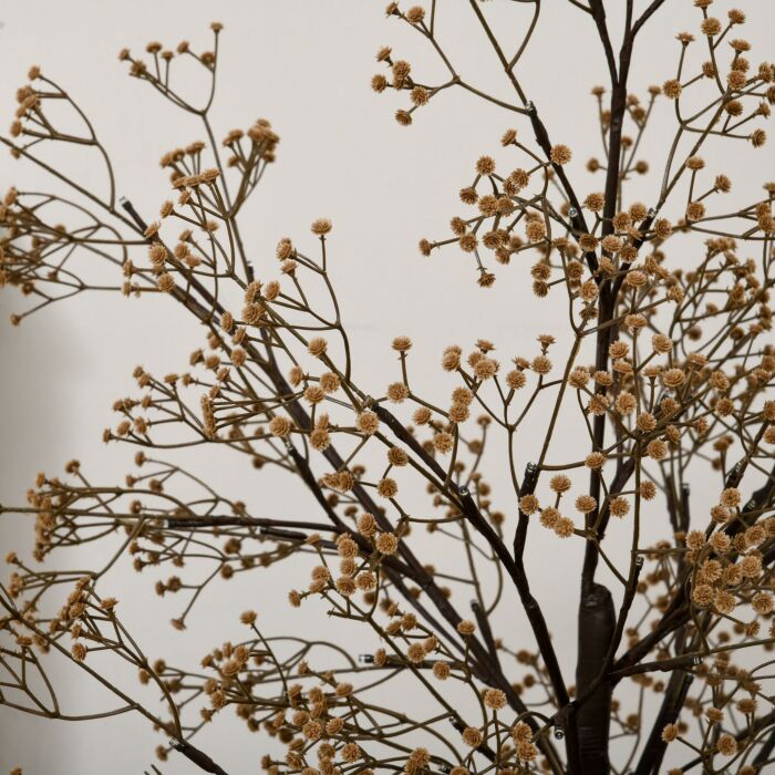Homcom 4ft Artificial Gypsophila Blossom Tree Light With 72 Warm White Led Light, Baby Breath Flowers For Home Party Wedding