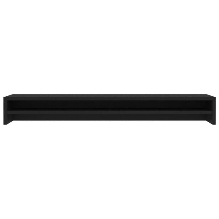 Vidaxl Monitor Stand Black 100x24x13 Cm Engineered Wood