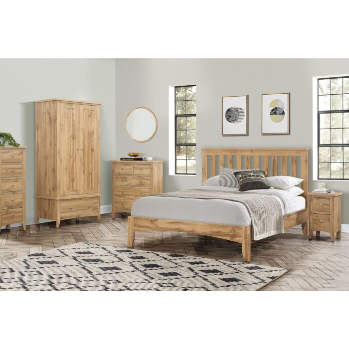 Hampstead 2 Door 1 Drawer Wardrobe Oak