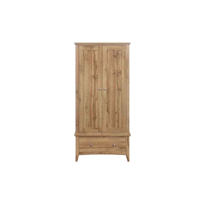 Hampstead 2 Door 1 Drawer Wardrobe Oak