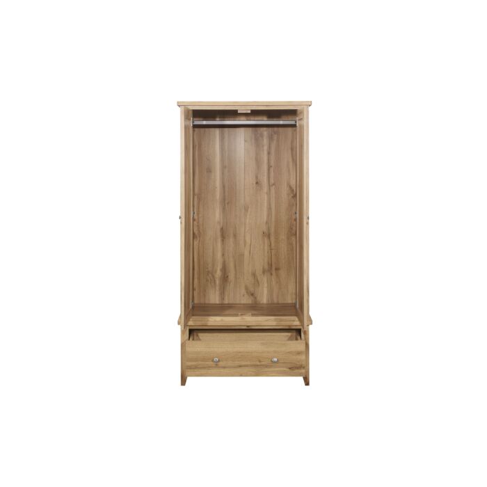 Hampstead 2 Door 1 Drawer Wardrobe Oak