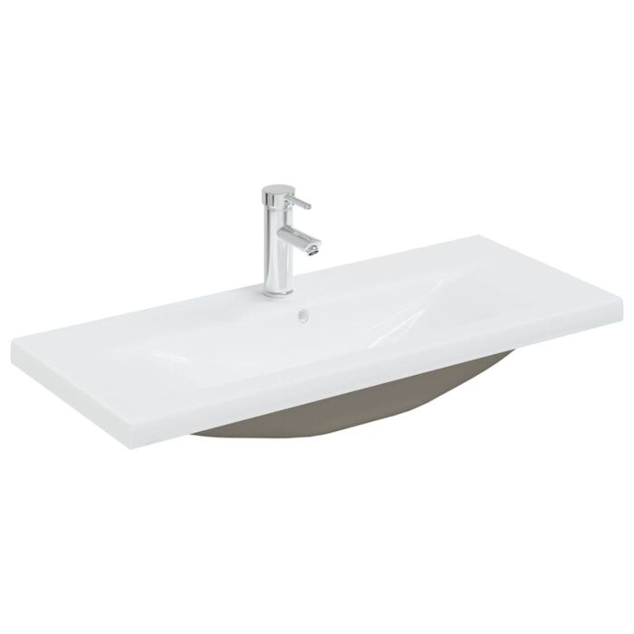 Vidaxl Bathroom Furniture Set Black Engineered Wood