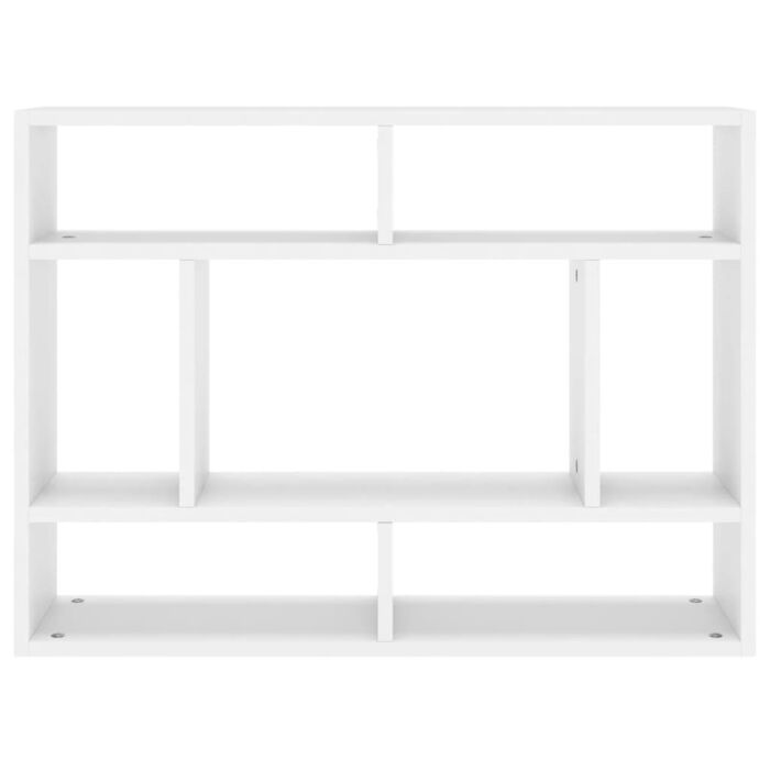 Vidaxl Wall Shelf White 75x16x55 Cm Engineered Wood