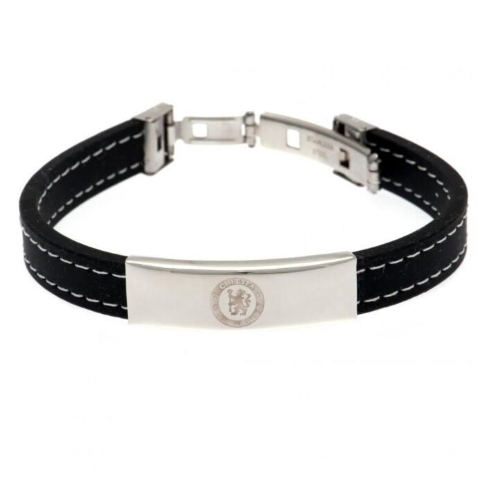 Chelsea Fc Stitched Silicone Bracelet