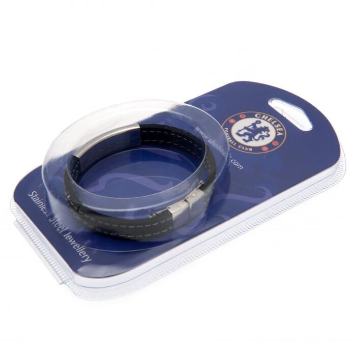 Chelsea Fc Stitched Silicone Bracelet